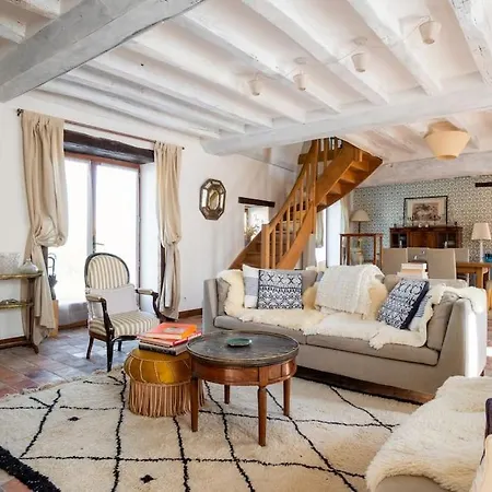 Magnifique Longere Du Perche Avec Vue Panoramique Et Piscine Pour 9 Personnes Le Gue-de-la-Chaine