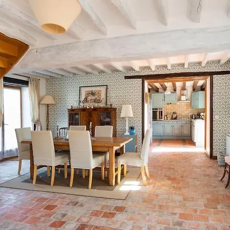 Magnifique Longere Du Perche Avec Vue Panoramique Et Piscine Pour 9 Personnes 别墅 Le Gue-de-la-Chaine