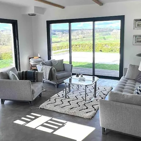 Magnifique Longere Du Perche Avec Vue Panoramique Et Piscine Pour 9 Personnes *