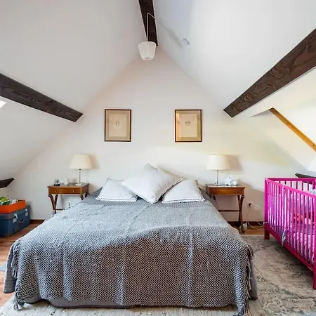 Magnifique Longere Du Perche Avec Vue Panoramique Et Piscine Pour 9 Personnes Vila *