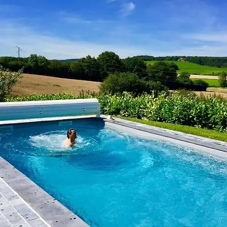 Vila Magnifique Longere Du Perche Avec Vue Panoramique Et Piscine Pour 9 Personnes *