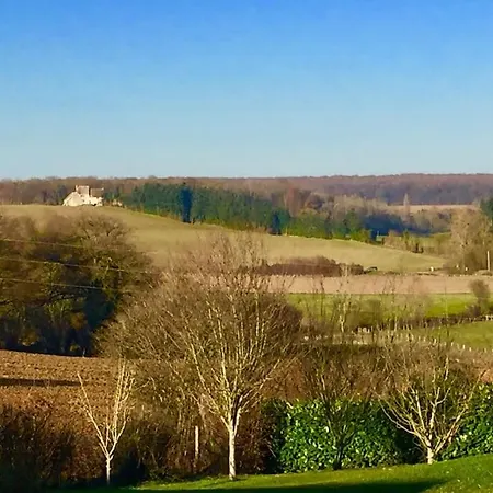 Magnifique Longere Du Perche Avec Vue Panoramique Et Piscine Pour 9 Personnes Vila Le Gue-de-la-Chaine
