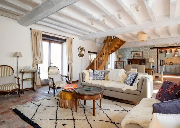 Magnifique Longere Du Perche Avec Vue Panoramique Et Piscine Pour 9 Personnes Le Gue-de-la-Chaine