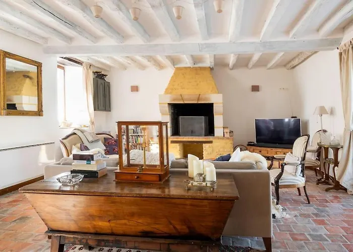 Vila Magnifique Longere Du Perche Avec Vue Panoramique Et Piscine Pour 9 Personnes *