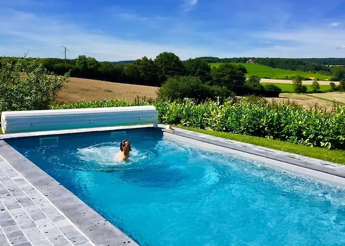 Vila Magnifique Longere Du Perche Avec Vue Panoramique Et Piscine Pour 9 Personnes *