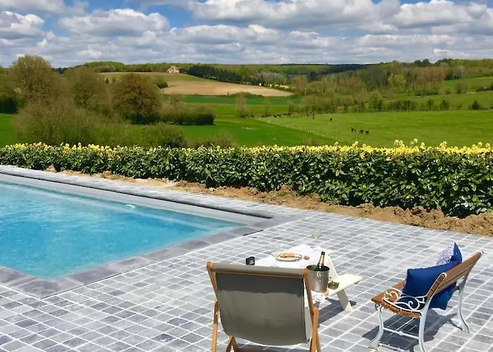 Vila Magnifique Longere Du Perche Avec Vue Panoramique Et Piscine Pour 9 Personnes *