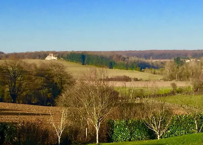Magnifique Longere Du Perche Avec Vue Panoramique Et Piscine Pour 9 Personnes Vila Le Gue-de-la-Chaine