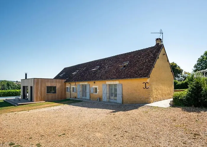 Vila Magnifique Longere Du Perche Avec Vue Panoramique Et Piscine Pour 9 Personnes Le Gue-de-la-Chaine
