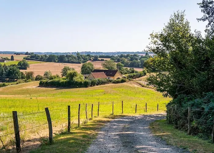 Magnifique Longere Du Perche Avec Vue Panoramique Et Piscine Pour 9 Personnes Le Gue-de-la-Chaine